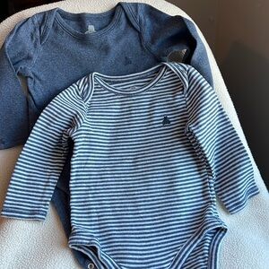 Two baby gap long sleeved onesies
